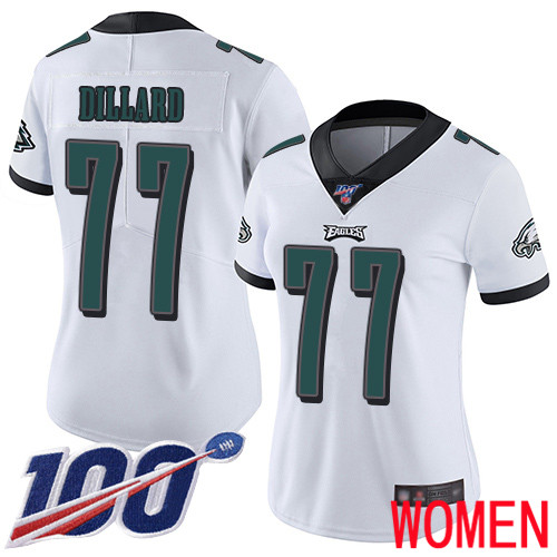 Women Philadelphia Eagles 77 Andre Dillard White Vapor Untouchable NFL Jersey Limited Player Season
